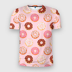 Мужская спорт-футболка Pink donuts