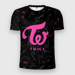 Мужская спорт-футболка Twice с музыкальным фоном