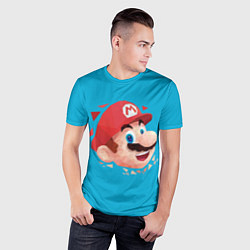 Футболка спортивная мужская Mario арт, цвет: 3D-принт — фото 2