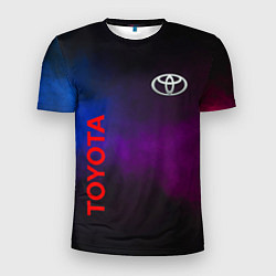 Мужская спорт-футболка Toyota - неоновый дым