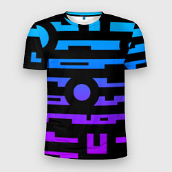 Мужская спорт-футболка Неоновая геометрия Neon