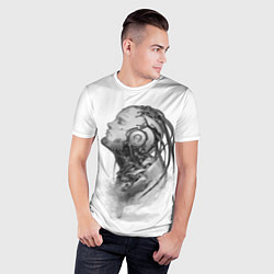 Футболка спортивная мужская Мечтающий робот, цвет: 3D-принт — фото 2