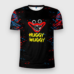 Мужская спорт-футболка Poppy Playtime Поппи Плейтайм huggy wuggy