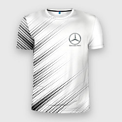 Футболка спортивная мужская Mercedes-Benz - White, цвет: 3D-принт