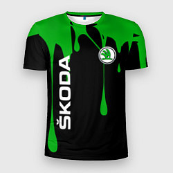 Мужская спорт-футболка Skoda: Подтеки