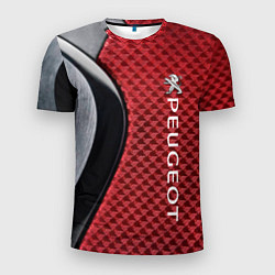 Футболка спортивная мужская Peugeot texture, цвет: 3D-принт