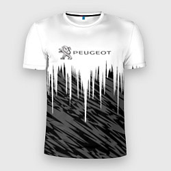 Футболка спортивная мужская Peugeot logo auto, цвет: 3D-принт