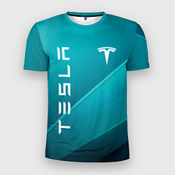 Футболка спортивная мужская Tesla - Sport, цвет: 3D-принт