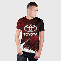 Футболка спортивная мужская Toyota Вектор, цвет: 3D-принт — фото 2