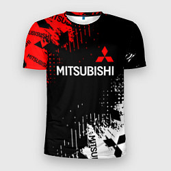 Футболка спортивная мужская Mitsubishi Sport Pattern, цвет: 3D-принт