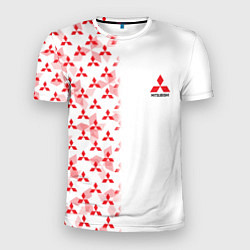 Мужская спорт-футболка Mitsubishi Mini logo Half pattern