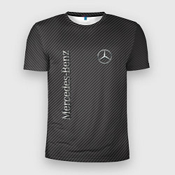 Мужская спорт-футболка Mercedes карбоновые полосы