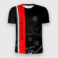 Футболка спортивная мужская Mercedes Паттерн, цвет: 3D-принт