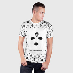 Футболка спортивная мужская Узор White Phantom Ski Mask Dope Street Market, цвет: 3D-принт — фото 2