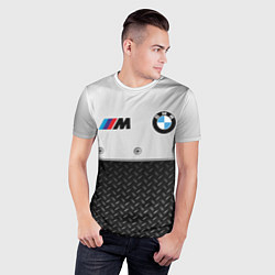Футболка спортивная мужская BMW БМВ СТАЛЬ, цвет: 3D-принт — фото 2