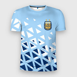 Футболка спортивная мужская Сборная Аргентины футбол, цвет: 3D-принт