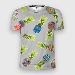 Мужская спорт-футболка Узорные ананасы