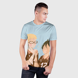 Футболка спортивная мужская Кэй и Тадаши, цвет: 3D-принт — фото 2