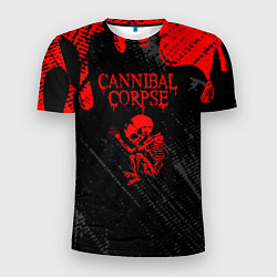 Футболка спортивная мужская Cannibal corpse потеки крови, цвет: 3D-принт