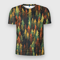 Футболка спортивная мужская Spruce forest, цвет: 3D-принт