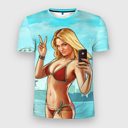 Мужская спорт-футболка GTA Beach girl