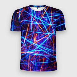 Мужская спорт-футболка Neon pattern Fashion 2055