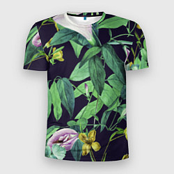 Мужская спорт-футболка Цветы Ботанические