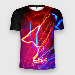 Мужская спорт-футболка Neon vanguard pattern Lighting