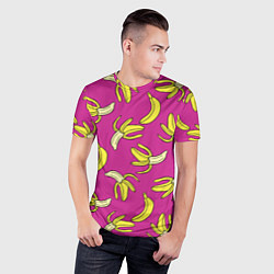 Футболка спортивная мужская Banana pattern Summer Color, цвет: 3D-принт — фото 2