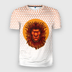 Футболка спортивная мужская Солнечный лев, цвет: 3D-принт