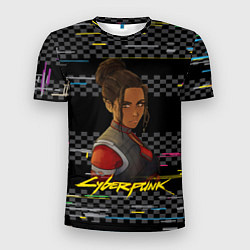 Футболка спортивная мужская Cyberpunk2077 Panam, цвет: 3D-принт