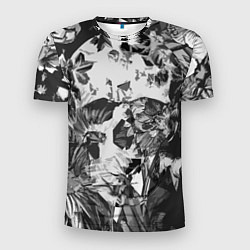 Мужская спорт-футболка Смерть в цветах Коллекция Get inspired! F-b-s