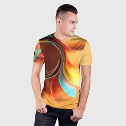 Футболка спортивная мужская Солнце из бумаги, цвет: 3D-принт — фото 2