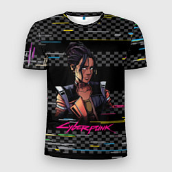 Мужская спорт-футболка Панам Cyberpunk 2077
