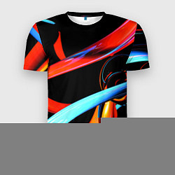 Мужская спорт-футболка Авангардная объёмная композиция Avant-garde three