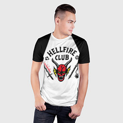 Футболка спортивная мужская HellFire Club Stranger Things logo, цвет: 3D-принт — фото 2