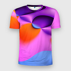 Мужская спорт-футболка Абстрактная красочная композиция Лето Abstract col