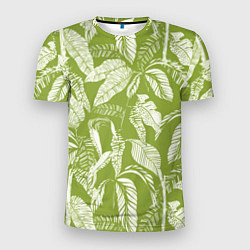 Мужская спорт-футболка Зелёные Тропики Лета
