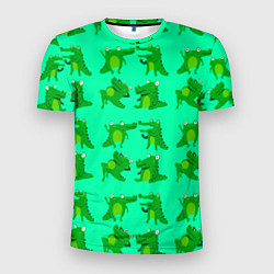 Мужская спорт-футболка FUNNY CROCODILES
