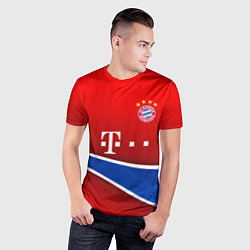Футболка спортивная мужская Bayern munchen sport, цвет: 3D-принт — фото 2