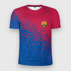Мужская спорт-футболка Barcelona маленькое лого
