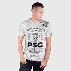 Футболка спортивная мужская PSG Football Club Number 1 Legendary, цвет: 3D-принт — фото 2