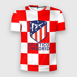 Футболка спортивная мужская Atletico madrid кубики, цвет: 3D-принт