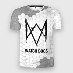 Футболка спортивная мужская Watch Dogs Glitch на темном фоне FS, цвет: 3D-принт