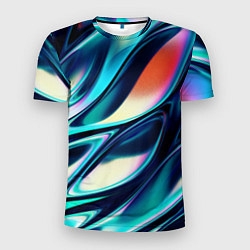 Футболка спортивная мужская Abstract Wave, цвет: 3D-принт