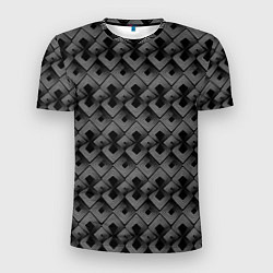 Мужская спорт-футболка Современный Art Deko черно-белый