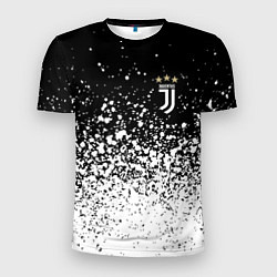 Мужская спорт-футболка Juventus fc брызги краски