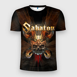 Мужская спорт-футболка SABATON САБАТОН SKULL