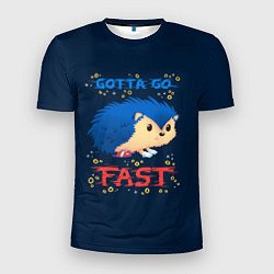 Мужская спорт-футболка Little Sonic gotta go fast