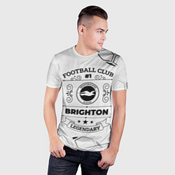 Футболка спортивная мужская Brighton Football Club Number 1 Legendary, цвет: 3D-принт — фото 2